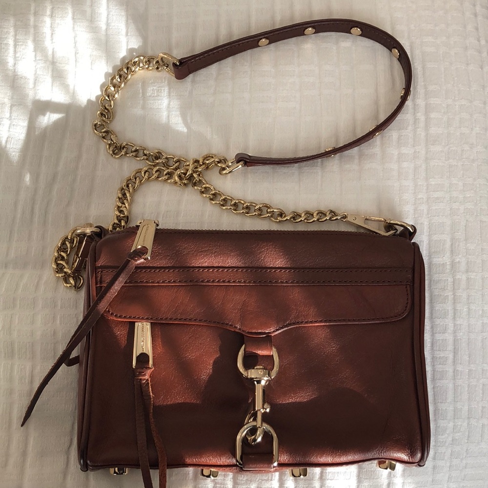 Rebecca Minkoff Brown Leather Mac Crossbody Bag